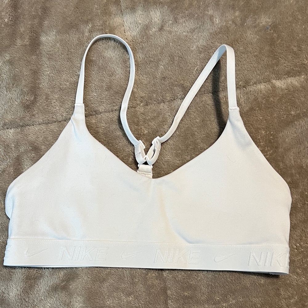 Nike Women's Light White Sports Bra